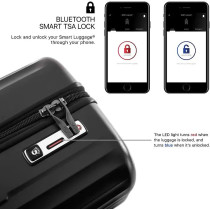 Heys Smart Luggage 66 cm -matkalaukku, musta