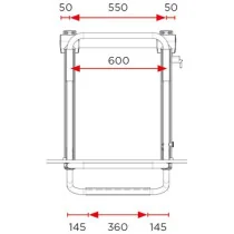 Polkupyöräteline BR Systems Prostor Lift 12V - korkeus 830-1210 mm