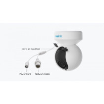 Reolink E Series E540 5MP PTZ Auto Tracking AI WiFi -valvontakamera  LED-kohdevaloilla