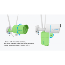 Reolink W320 5MP bullet AI WiFi -valvontakamera