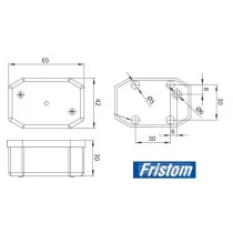 Etuäärivalo Fristom 12-36V - keltainen