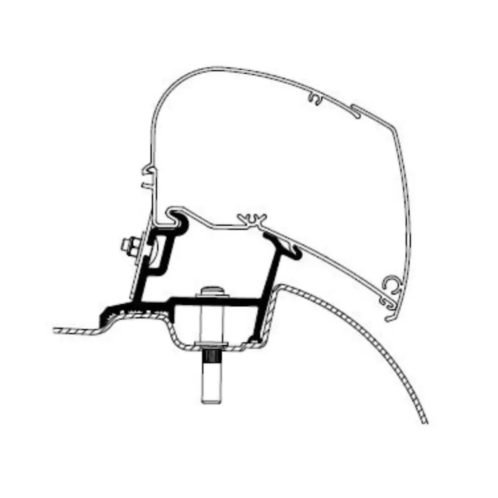 Kattomarkiisin kiinnityssarja Thule Sprinter / Crafter