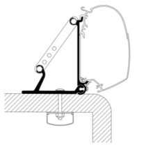 Seinämarkiisin kiinnityssarja Thule Adapter Wall Universal Roof