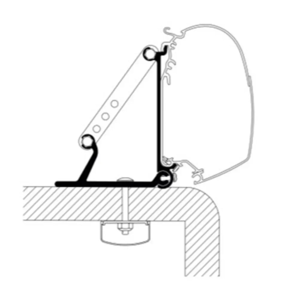 Seinämarkiisin kiinnityssarja Thule Adapter Wall Universal Roof