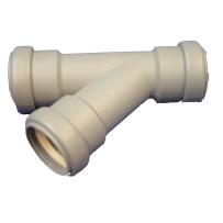 Jätevesiputken T-kappale 45°, 28 mm