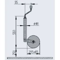 Nokkapyörä AL-KO 150 kg