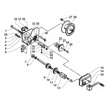 AL-KO lukkorengas vinssin akselille 1201A