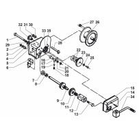 Lukkorengas vinssin akselille AL-KO 1201A