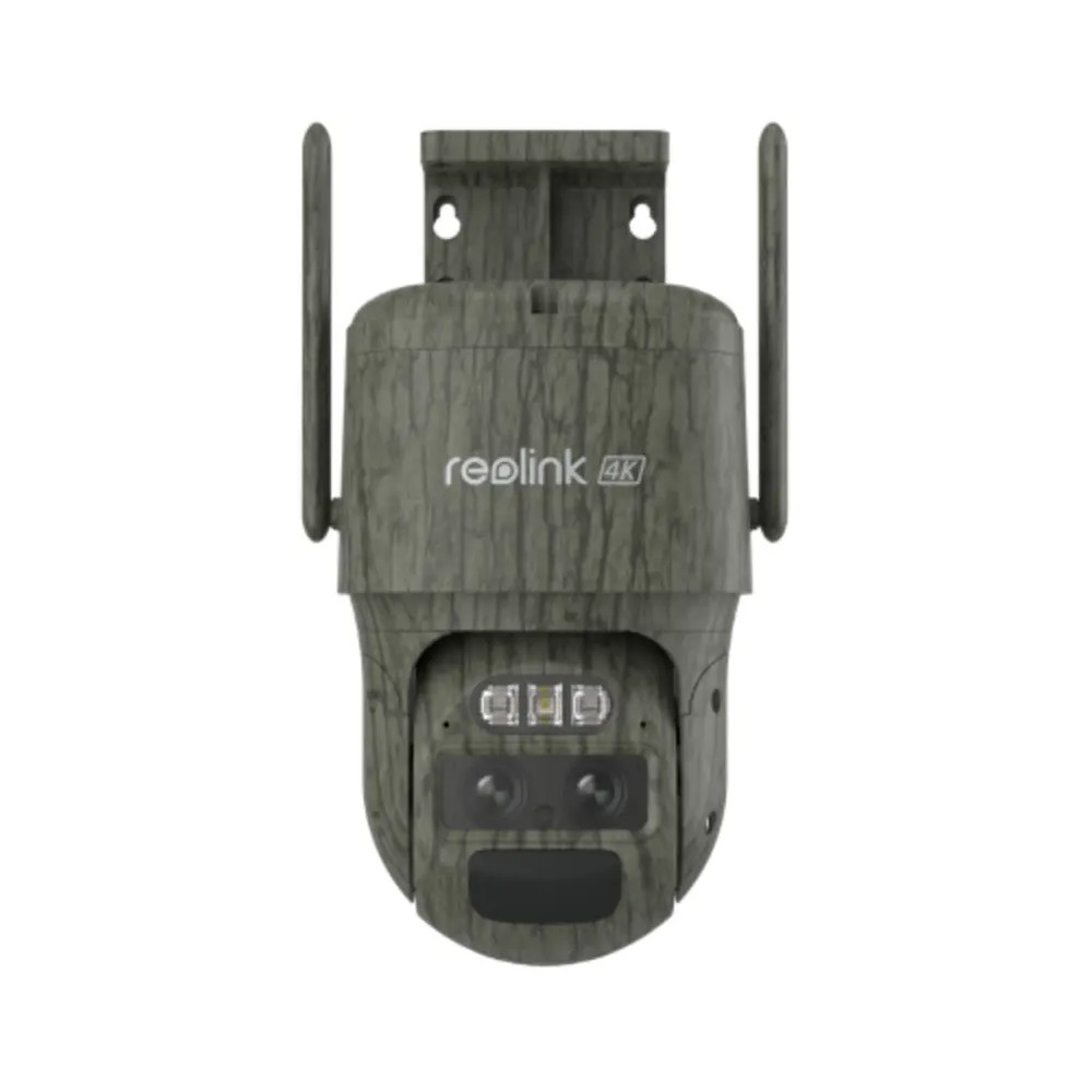 Reolink TrackMix Series G770 Camo 8MP PTZ Auto Tracking AI -akkukäyttöinen valvontakamera  LED-kohdevaloilla