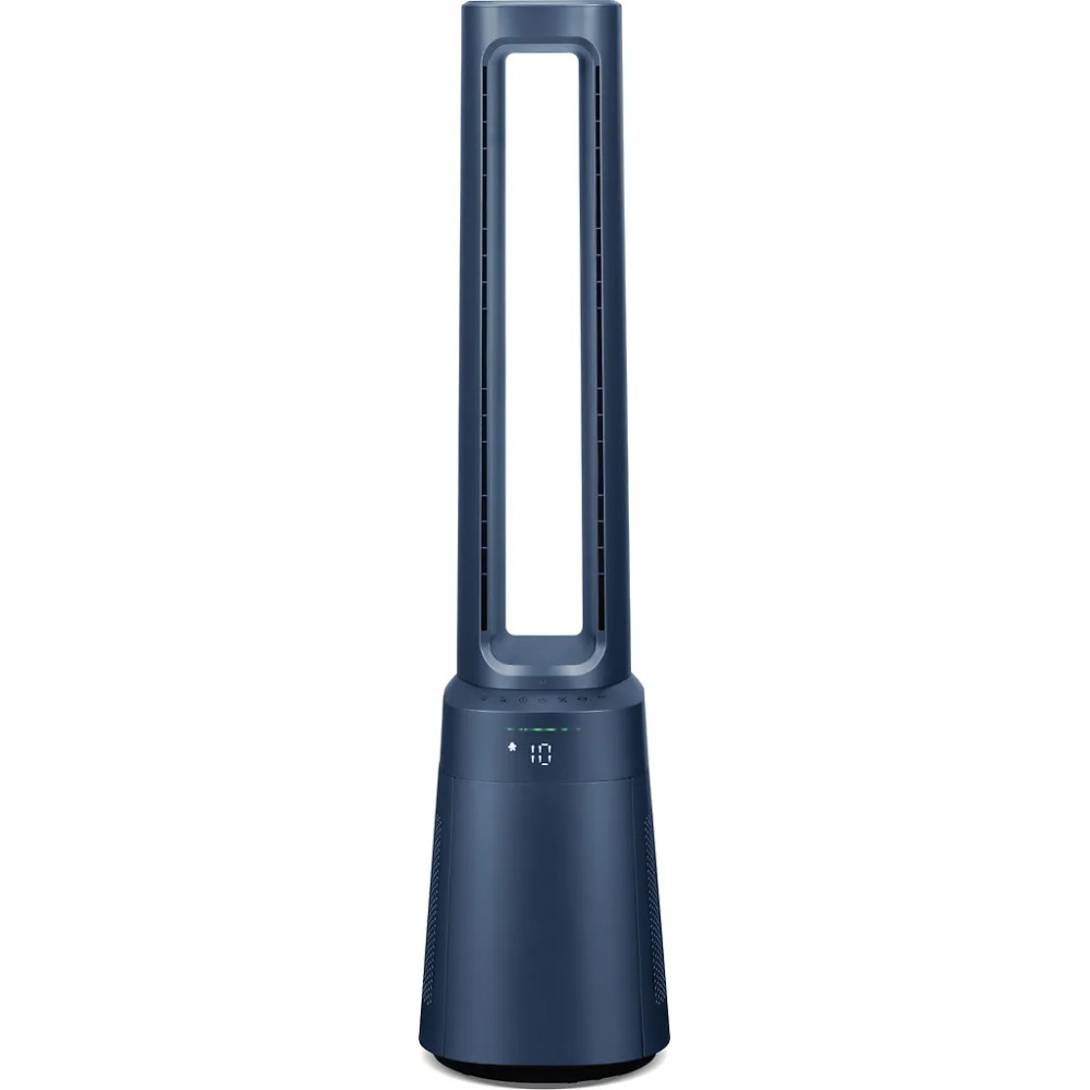 Ströme Gliding Grille Bladeless 2-in-1 -tornituuletin ja ilmanpuhdistin, tummansininen