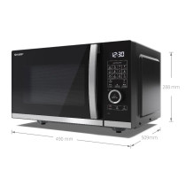 Sharp YC-QC254AE-B -yhdistelmämikroaaltouuni