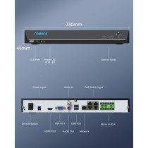 Reolink RLN36 NVR 4K UltraHD - tallennin