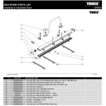 Tukikaaren kiinnikkeen kuori Thule VeloSlide