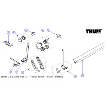 Thule pyörätason lukitsinpari Sport G2 / Elite Van XT