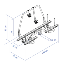 Thule Caravan Superb XT Standard -polkupyöräteline