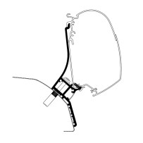 Seinämarkiisin kiinnityssarja Thule Adapter Wall Ducato H2 Lift Roof LED, musta