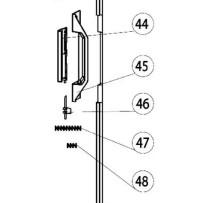 Thetford oven kahva ja lukituslevy T2090 / T2152