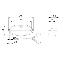 Jokon SMLR 2012 LED -sivuvalo, 12V