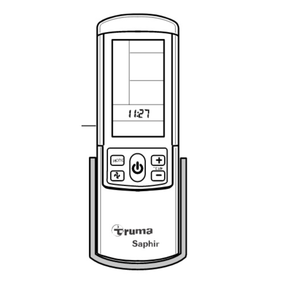 Kaukosäädin Truma Saphir Compact / Comfort RC