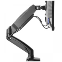 Manhattan Aluminum Gas Spring Single Monitor -pöytäteline näytölle 17-32"