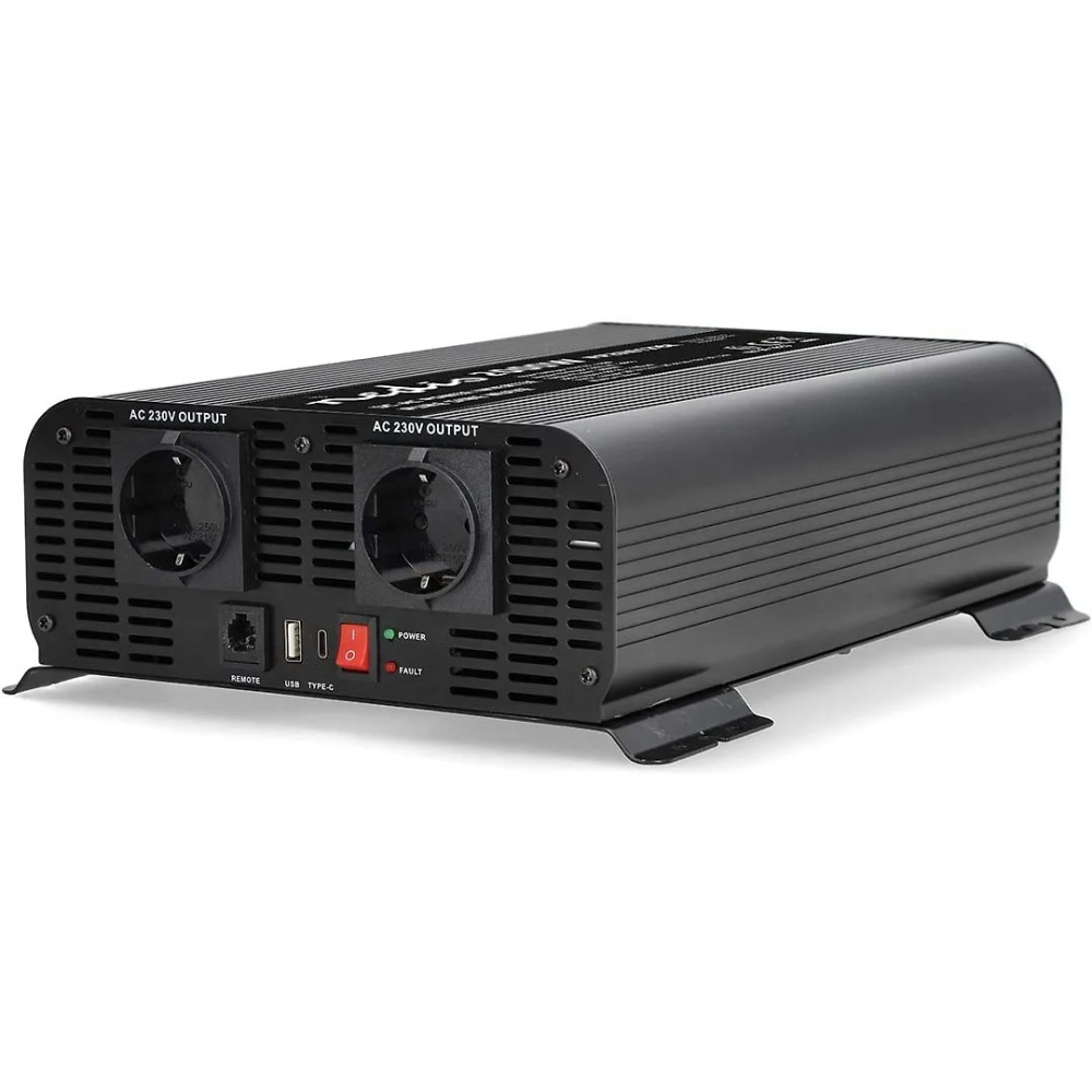 Nedis PIP200012FBK -invertteri, 2000W, 12V Nedis PIP200012FBK -invertteri, 2000W, 12V