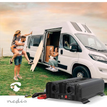 Nedis PIP200012FBK -invertteri, 2000W, 12V