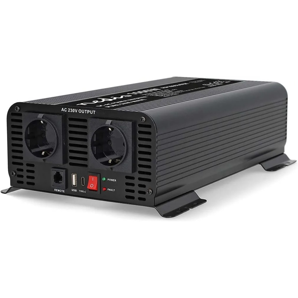 Nedis PIP100024FBK -invertteri, 1000W, 24V Nedis PIP100024FBK -invertteri, 1000W, 24V