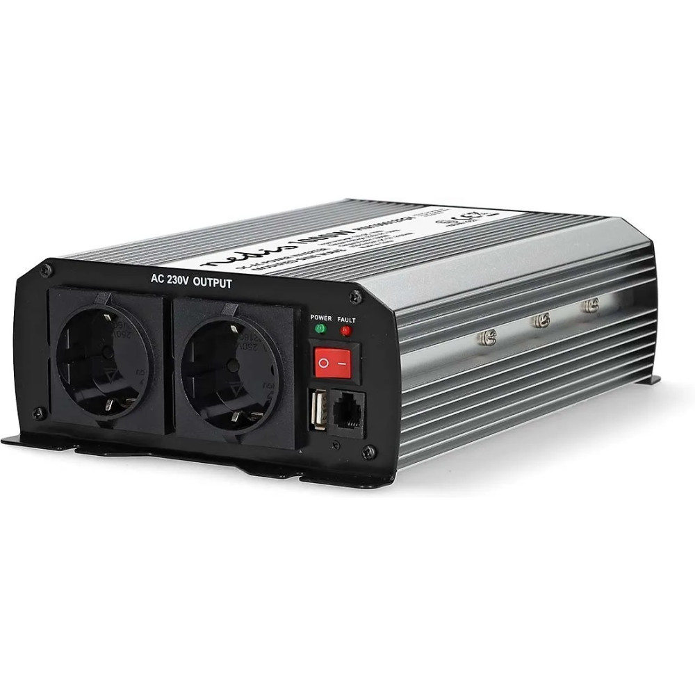 Nedis PIM100012FGY -invertteri, 1000W, 12V Nedis PIM100012FGY -invertteri, 1000W, 12V
