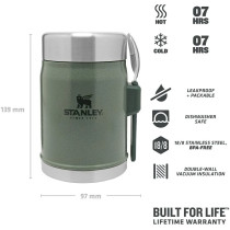 Stanley Classic ruokatermos + spork, 400 ml