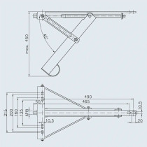 Winterhoff ADS 460 V -nurkkatuki, 1800 kg