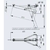 AL-KO Stabilform -nurkkatuki, 800 kg long