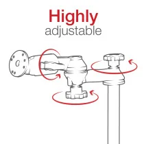 RAM Mounts No-Drill Universal -ajoneuvokiinnitysarja tietokoneelle, C-sarja