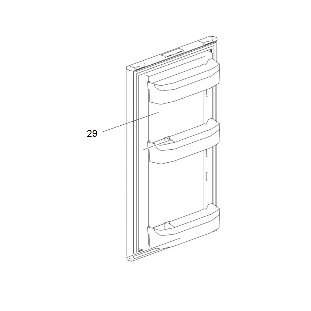 Thetford jääkaapin oven paneeli N4145 / N4170 (pinta)