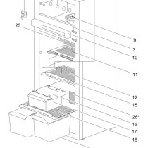 Thetford hyllynpidin N4145-4175, iso