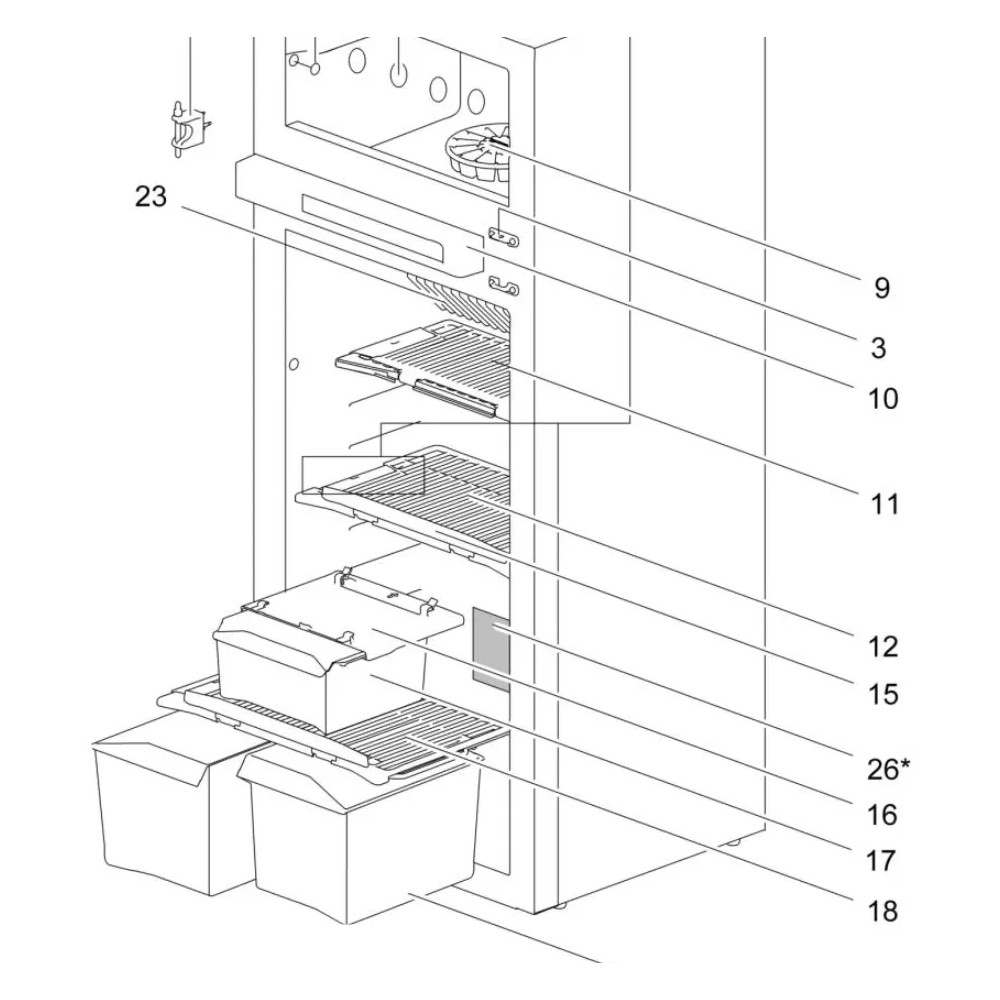 Thetford hyllynpidin N4145-4175, iso