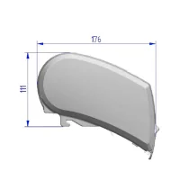 Thule Omnistor 9200 4.0m -kattomarkiisi hopeanvärisellä kotelolla