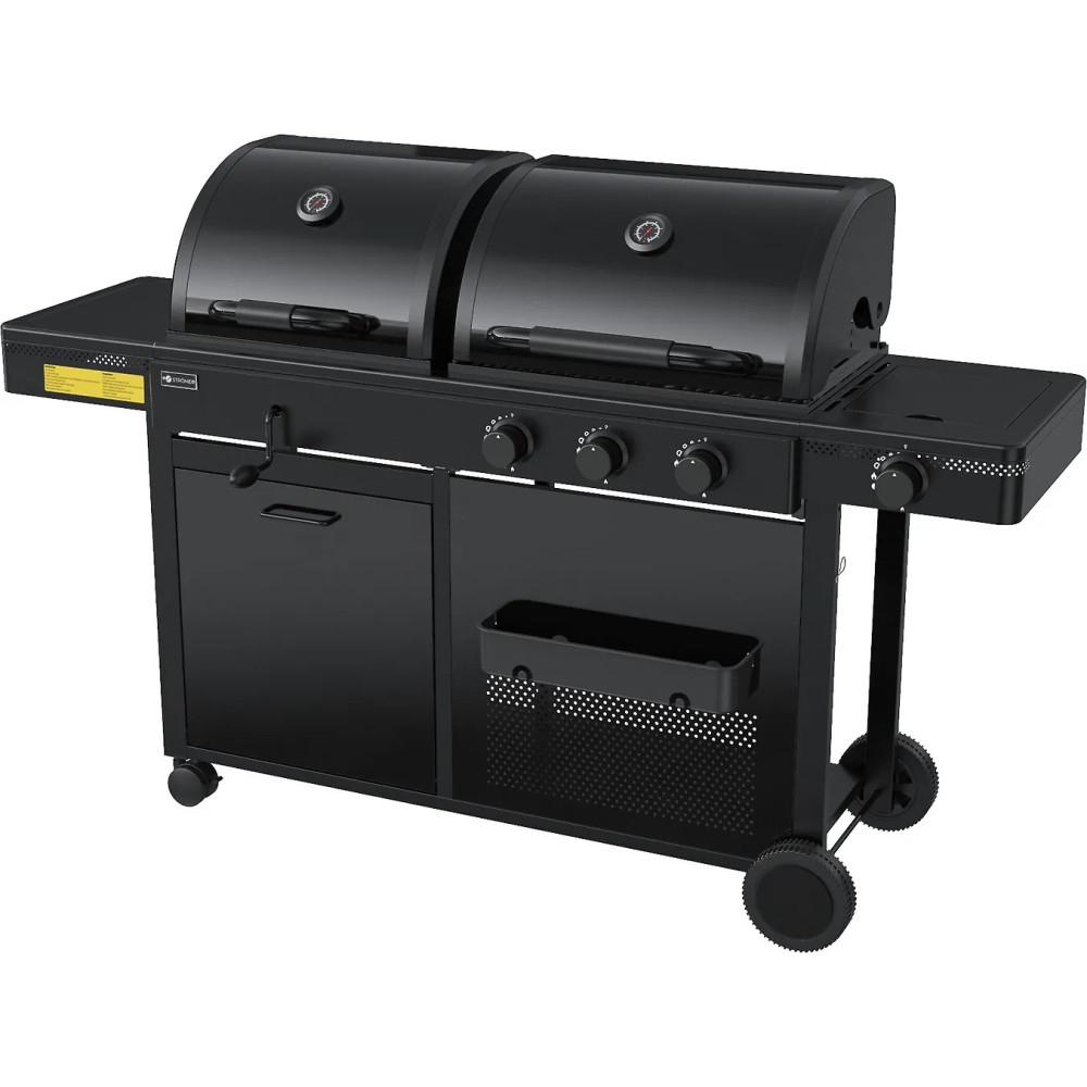 Ströme Black BX-Double -kaasu- ja hiiligrilli