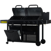 Ströme Black BX-Double -kaasu- ja hiiligrilli