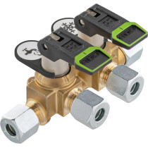 Kaasun sulkuhana kääntövivulla GOK 2x8 mm, lyhyt