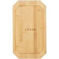 Cozze® Cast Iron Pan -kaksipuoleinen valurautapannu bambualustalla, 330x165 mm