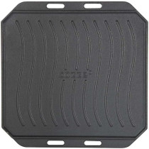 Cozze® Cast Iron Pan -kaksipuoleinen valurautapannu bambualustalla, 330x330 mm