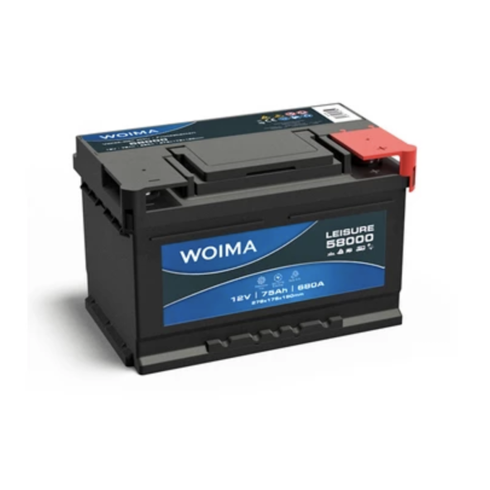 Akku Woima 75Ah 680A(EN) (–/+) 12V