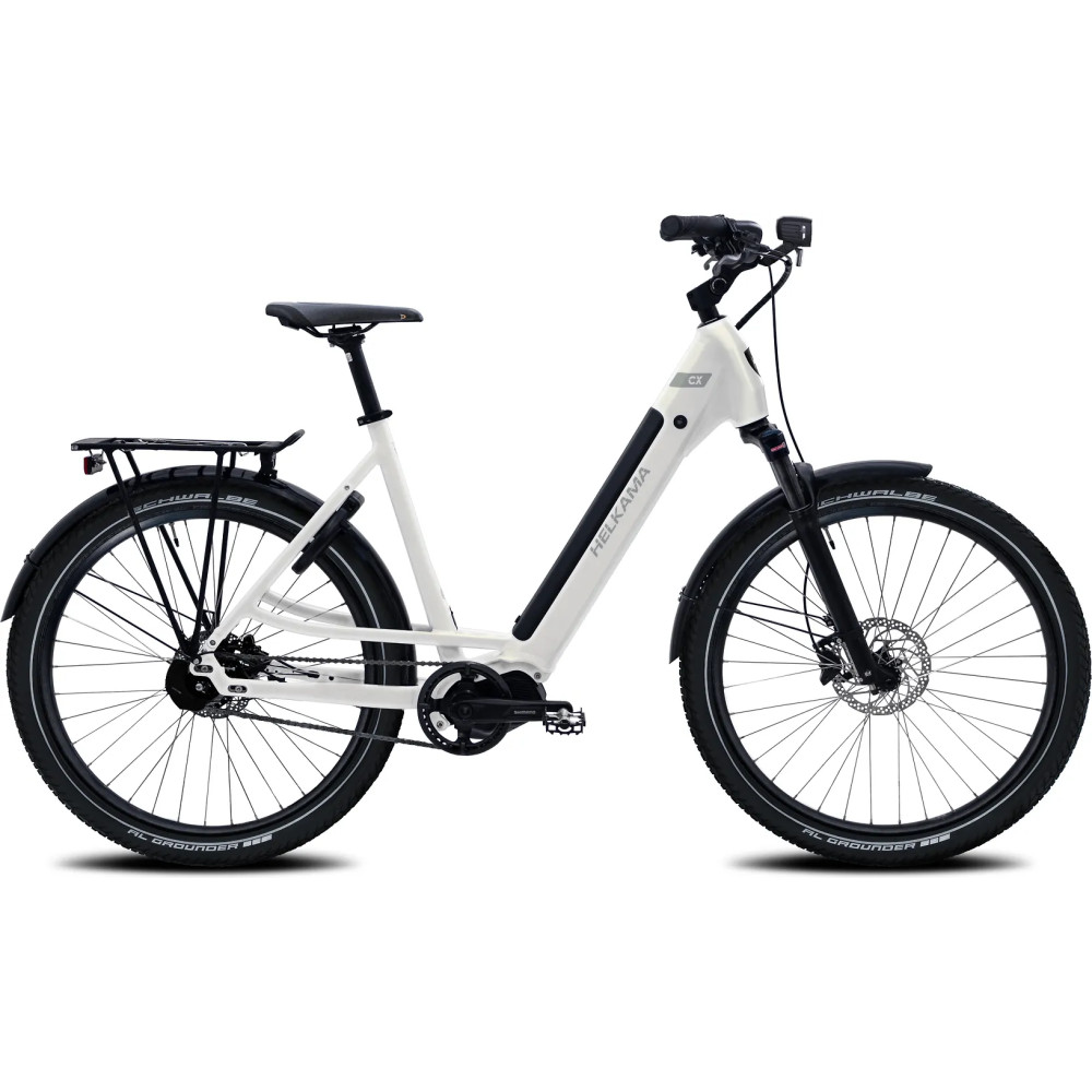 Helkama CX -sähköpyörä, 50 cm, helmiäisvalkoinen
