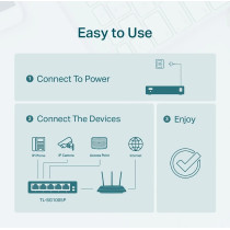 TP-Link TL-SG1005P V2 -5-porttinen kytkin