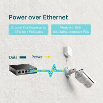 TP-Link TL-SG1005P V2 -5-porttinen kytkin