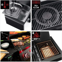 Landmann Rexon Cool black MaxX 4.1 -kaasugrilli
