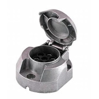 Pistorasia 7-napainen, alumiini