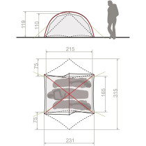Vaude Space Seamless 2-3 -vaellusteltta