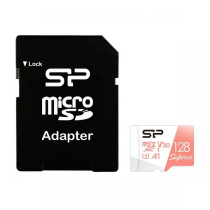 Silicon Power Superior V30 128GB microSDXC -kortti (SD-adapterilla)
