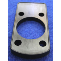 Ulko-oven lukon korokelevy 7 mm, musta